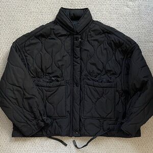 Zara quilted puffer jacket